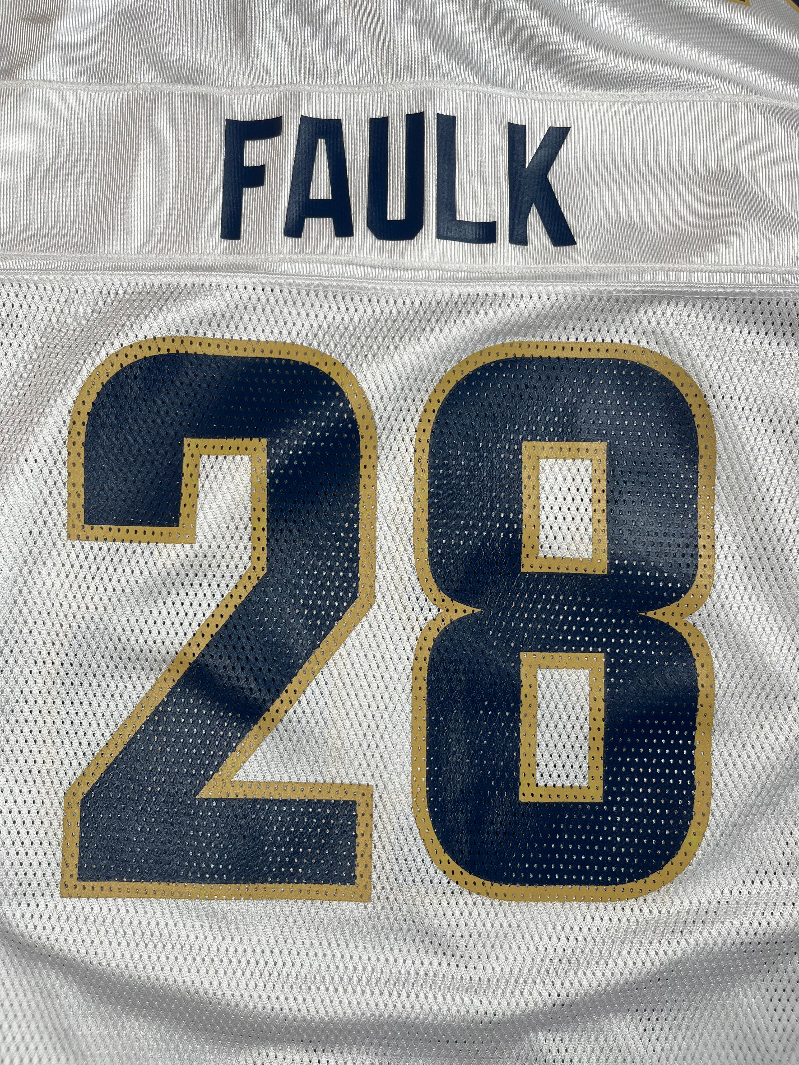 Marshall Faulk #28- Saint-Louis Rams Away 1999-2005 - Reebok (XL) - Maillot NFL (Copie) Reebok