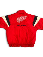 Veste vintage - Veste doudoune épaisse full zip logo brodé NHL Detroit Red Wings - Logo Athletic (L)