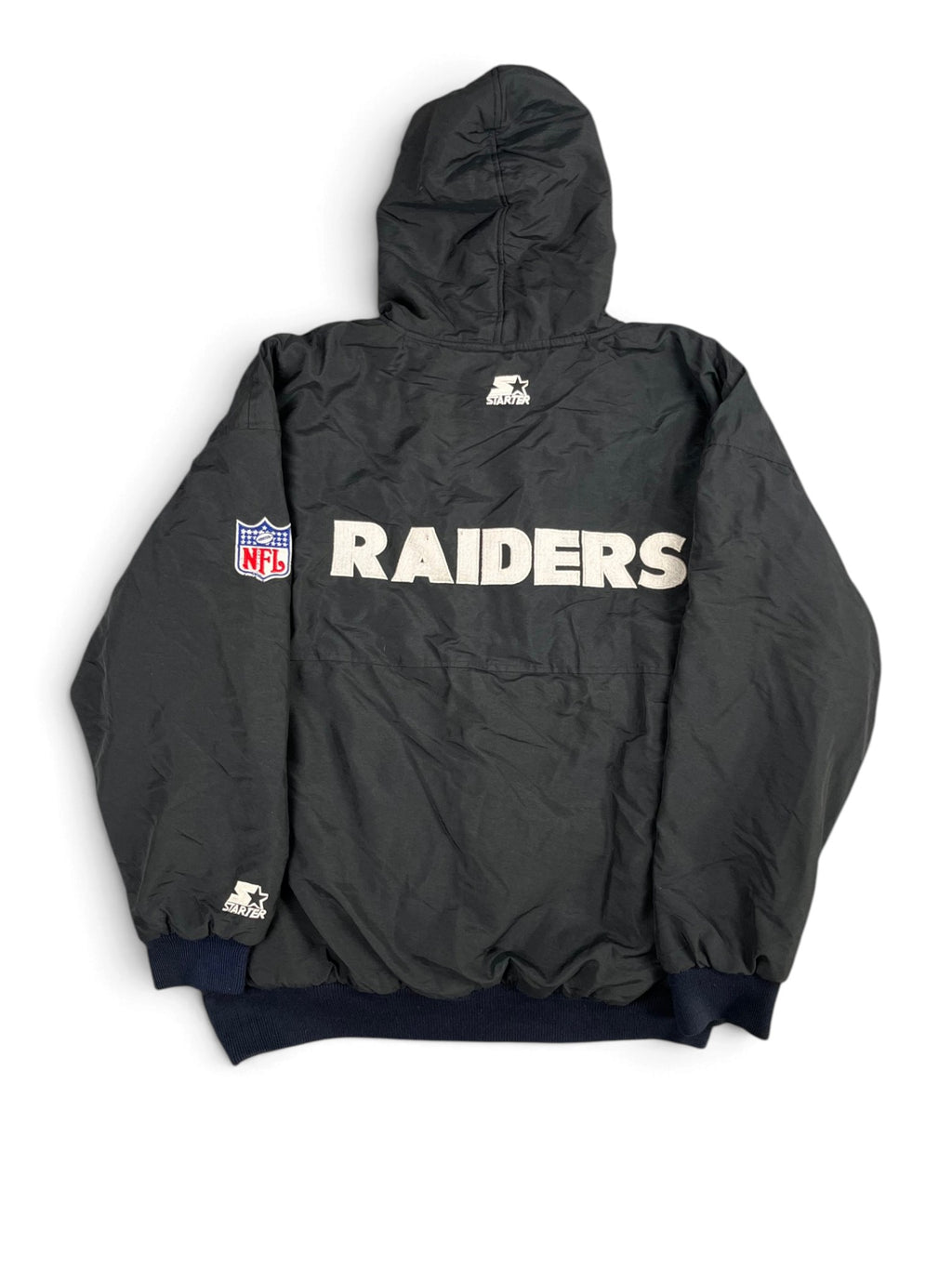 Veste vintage - Veste doudoune épaisse full zip logo brodé NFL Oakland Raiders - Starter (L)