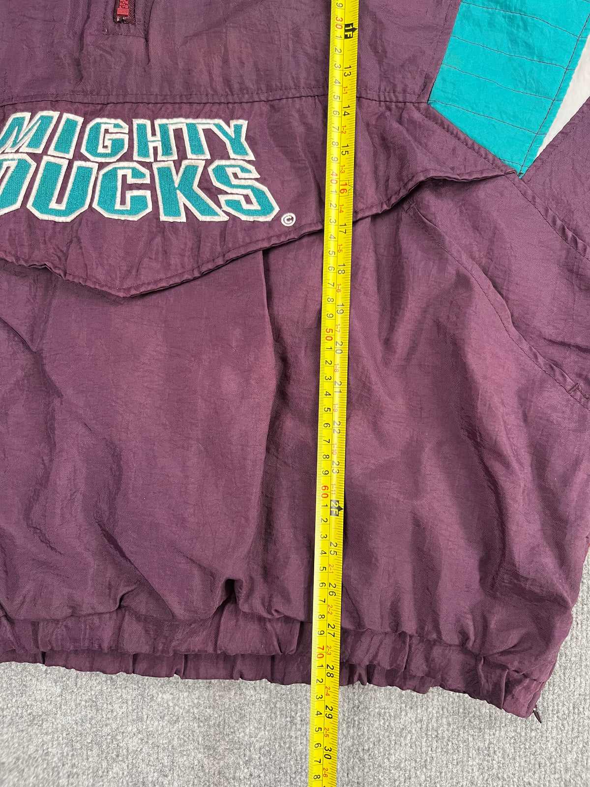 Veste vintage - Veste half zip pullover logo brodé NHL Anaheim Mighty Ducks - Starter (XL)