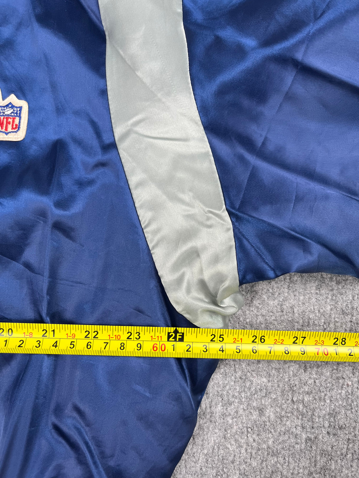 Veste vintage - Bomber teddy satin brodé NFL Dallas Cowboys - Swingster (L)