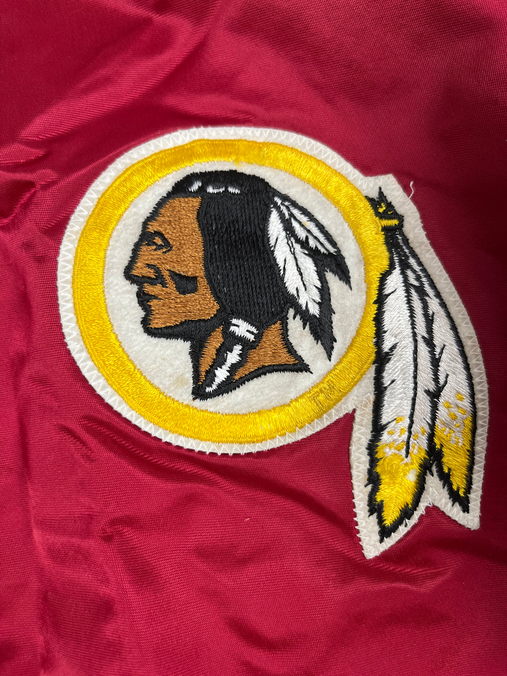 Veste vintage - Bomber teddy satin brodé NFL Washington Redskins - Starter (XL)