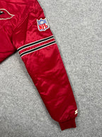 Veste vintage - Bomber teddy satin brodé NFL Arizona/Phoenix Cardinals - Starter (L)