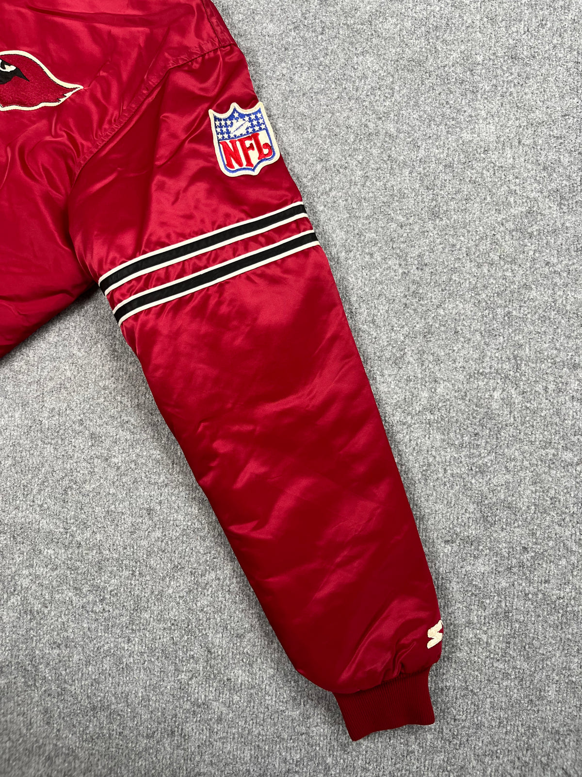 Veste vintage - Bomber teddy satin brodé NFL Arizona/Phoenix Cardinals - Starter (L)