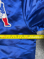 Veste vintage - Bomber teddy satin brodé NFL New England Patriots - Mitchell & Ness (S)