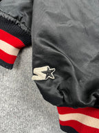 Veste vintage - Bomber teddy satin brodé NBA Portland Trail Blazers - Starter (XL)