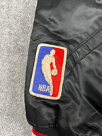 Veste vintage - Bomber teddy satin brodé NBA Portland Trail Blazers - Starter (XL)