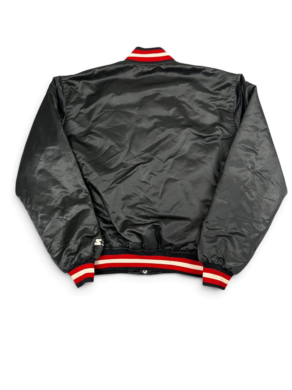 Veste vintage - Bomber teddy satin brodé NBA Portland Trail Blazers - Starter (XL)