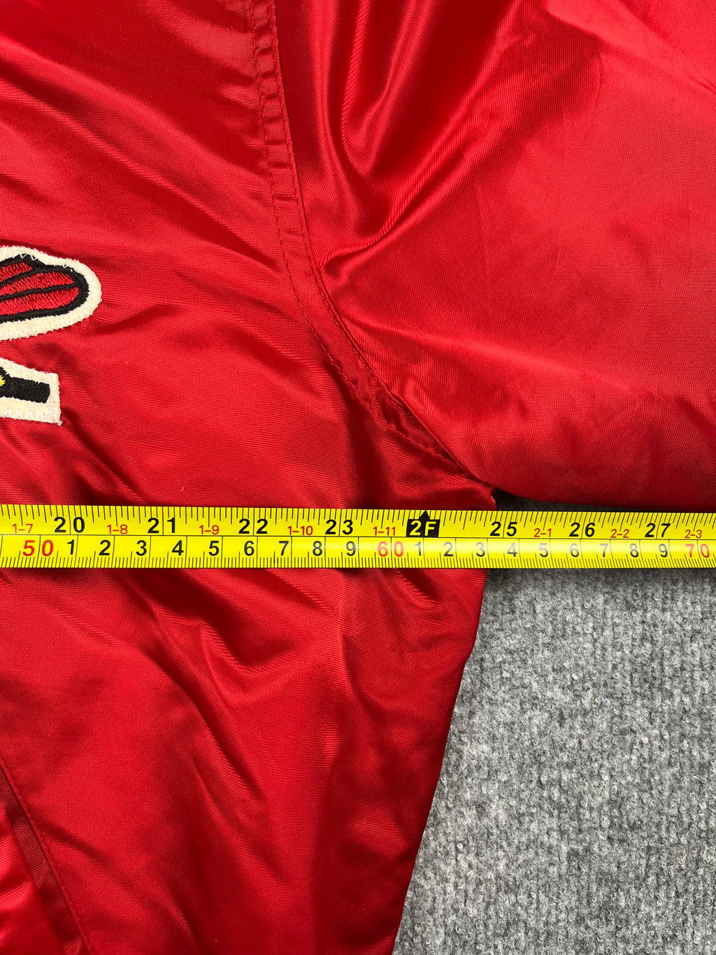 Veste vintage - Bomber teddy satin brodé MLB Saint-Louis Cardinals - Starter (XL)