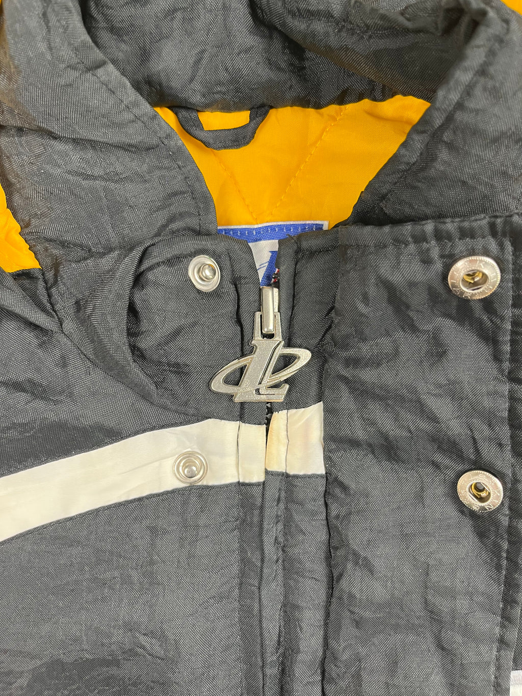 Veste vintage - Doudoune épaisse big logo brodé NFL Pittsburgh Steelers - Logo Athletic (L)