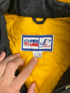 Veste vintage - Doudoune épaisse big logo brodé NFL Pittsburgh Steelers - Logo Athletic (L)