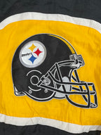 Veste vintage - Doudoune épaisse big logo brodé NFL Pittsburgh Steelers - Logo Athletic (L)