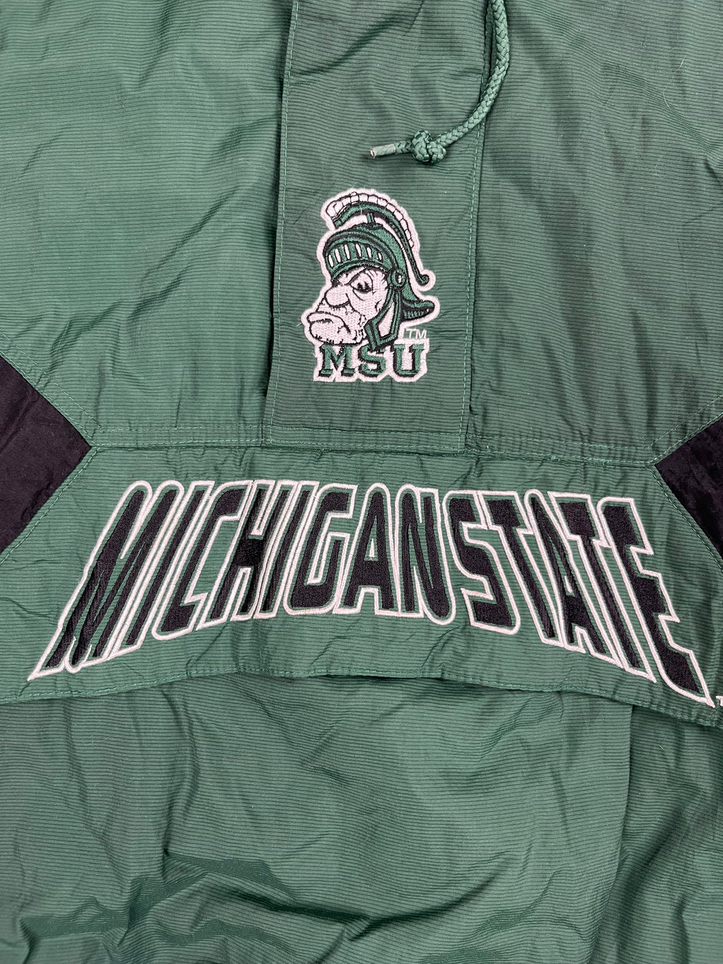 Veste vintage - Veste half zip pullover logo brodé NCAA Michigan State Spartans - Starter (XXL)