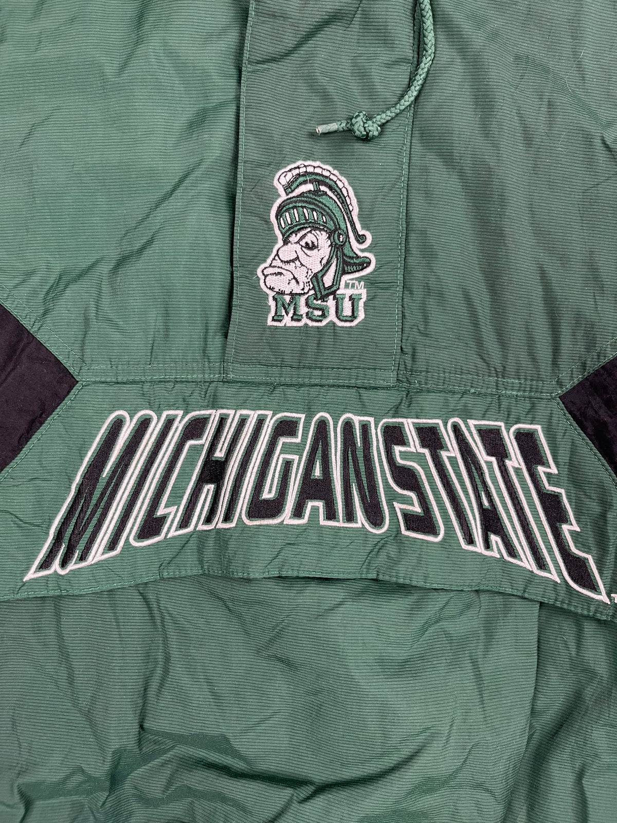 Veste vintage - Veste half zip pullover logo brodé NCAA Michigan State Spartans - Starter (XXL)