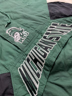 Veste vintage - Veste half zip pullover logo brodé NCAA Michigan State Spartans - Starter (XXL)