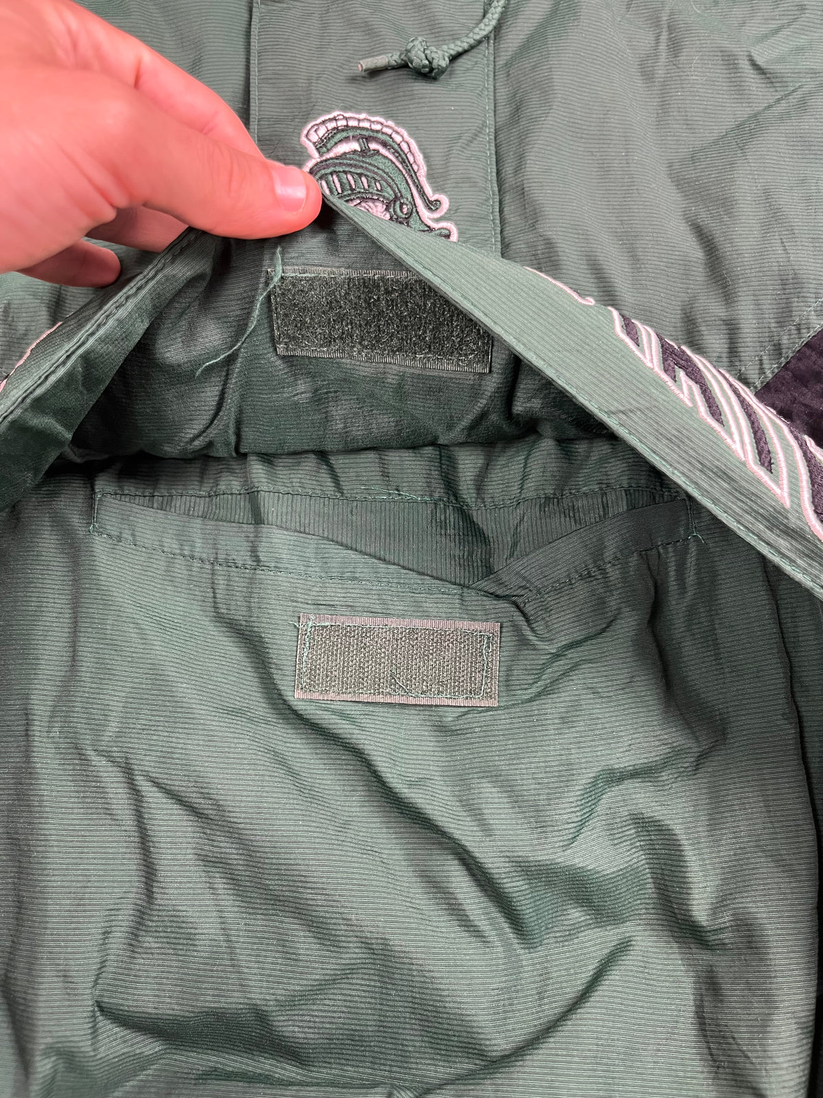 Veste vintage - Veste half zip pullover logo brodé NCAA Michigan State Spartans - Starter (XXL)