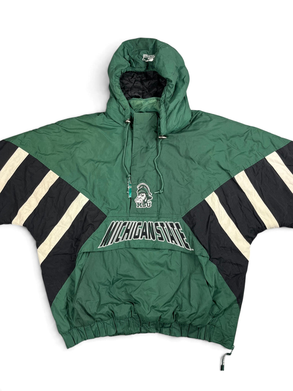 Veste vintage - Veste half zip pullover logo brodé NCAA Michigan State Spartans - Starter (XXL)