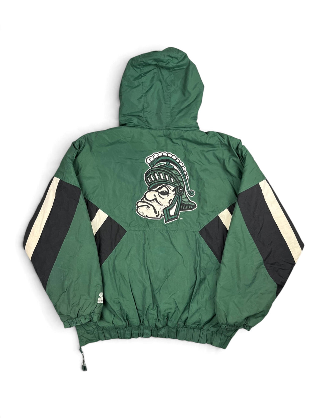 Veste vintage - Veste half zip pullover logo brodé NCAA Michigan State Spartans - Starter (XXL)