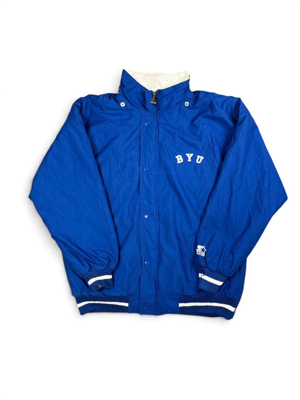 Veste vintage - Veste full zip épaisse logo brodé NCAA BYU Cougars - Starter (L)
