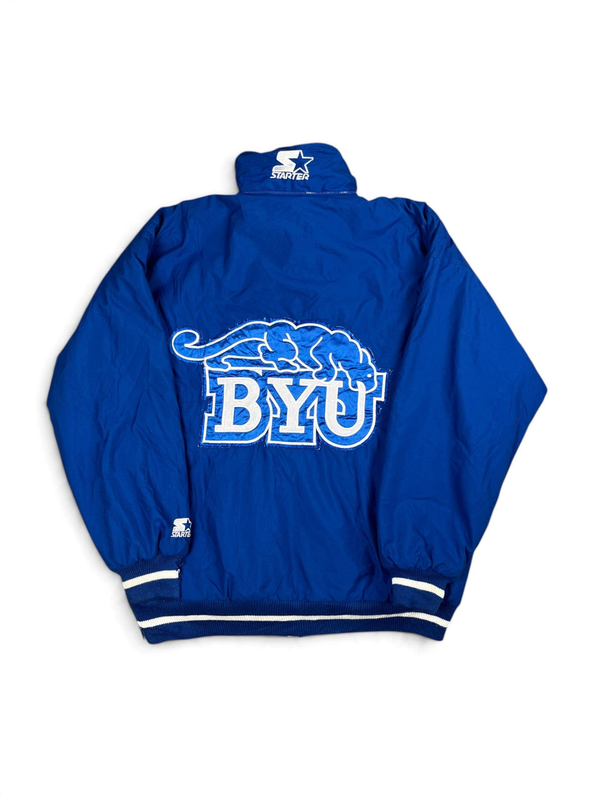 Veste vintage - Veste full zip épaisse logo brodé NCAA BYU Cougars - Starter (L)