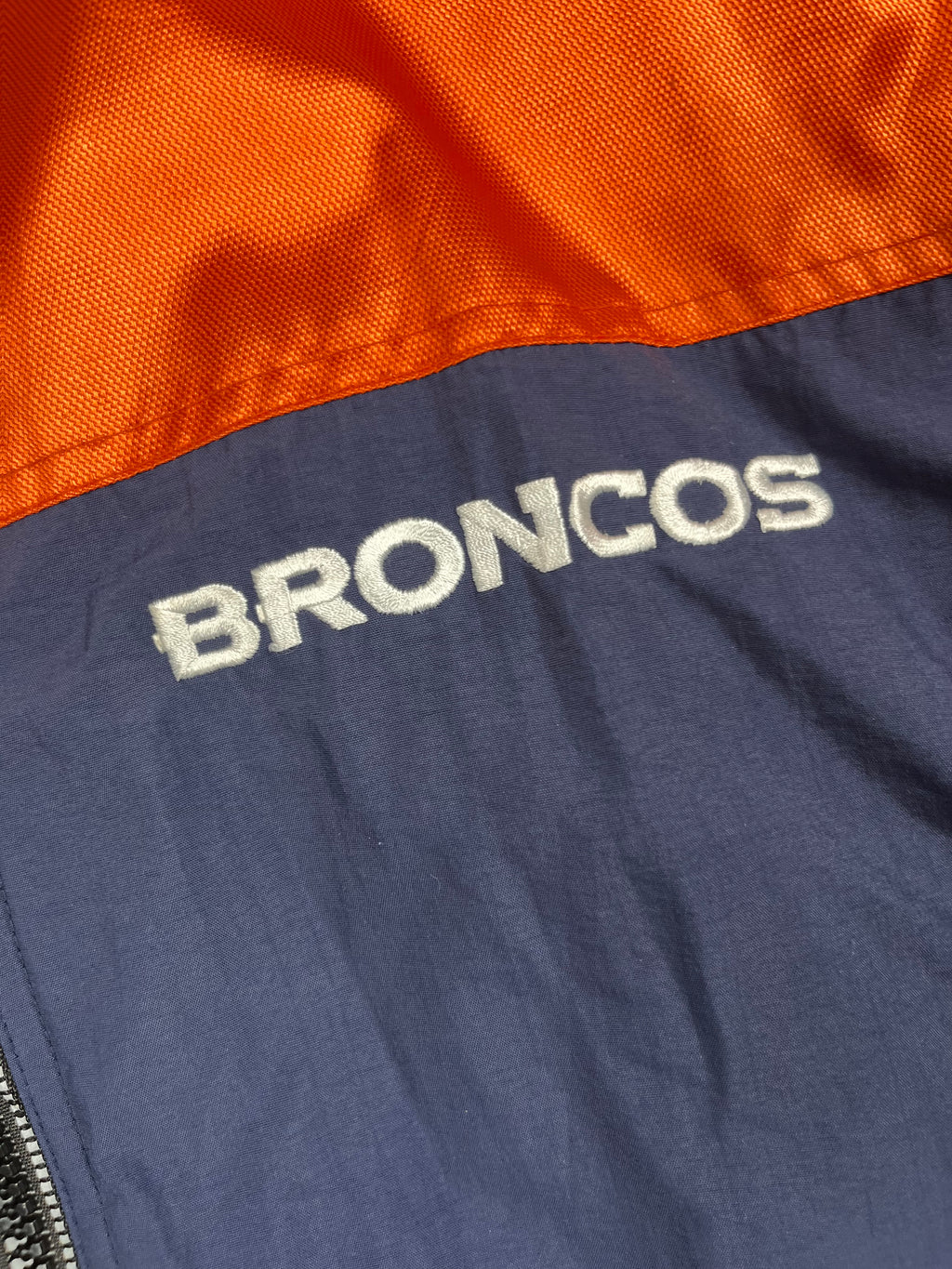 Veste vintage - Veste full zip épaisse logo brodé NFL Denver Broncos - Starter (L)