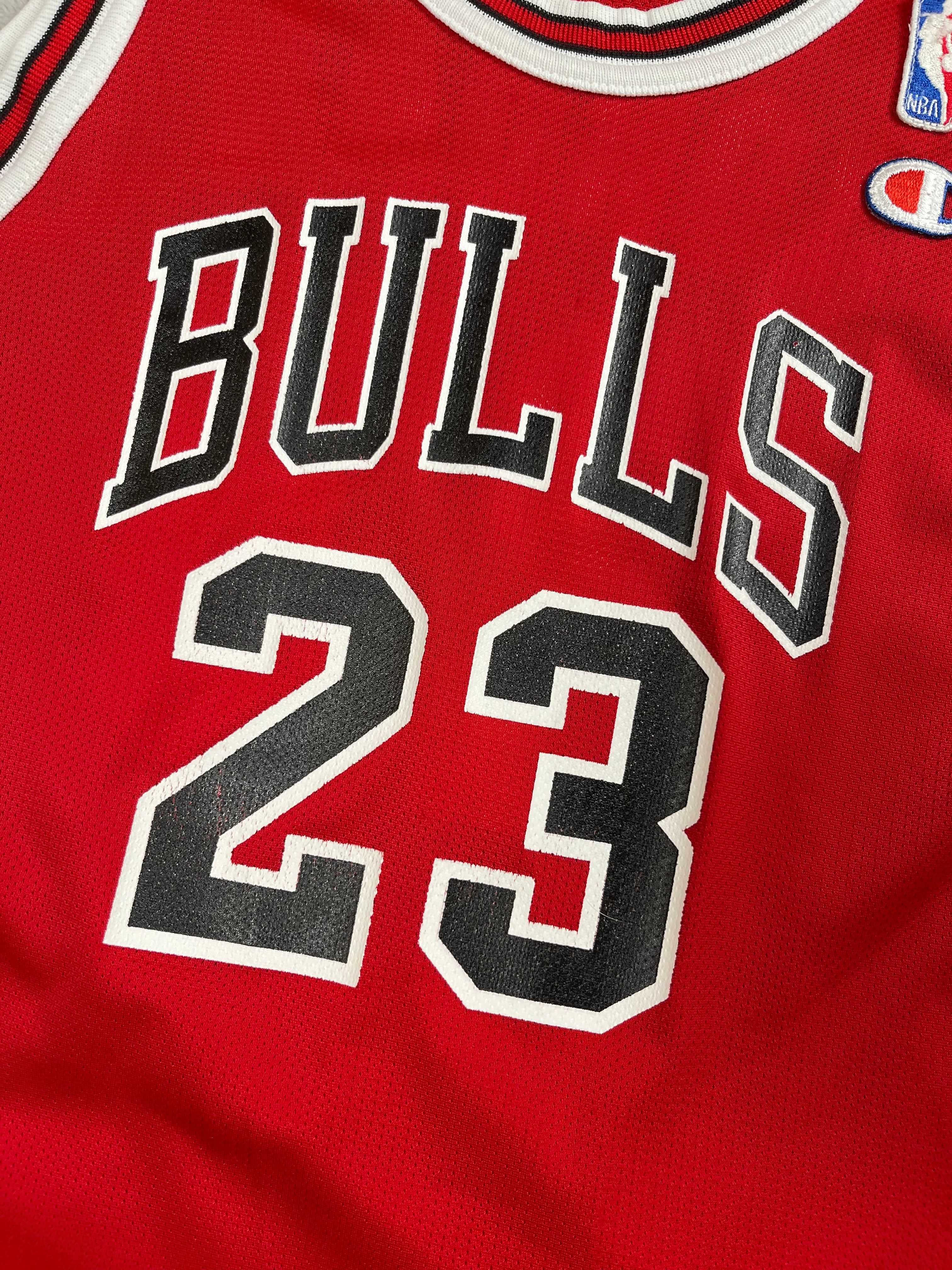 Michael Jordan #23 - Chicago Bulls Away 1989-1997 - Champion (XS/S) - Maillot NBA Champion