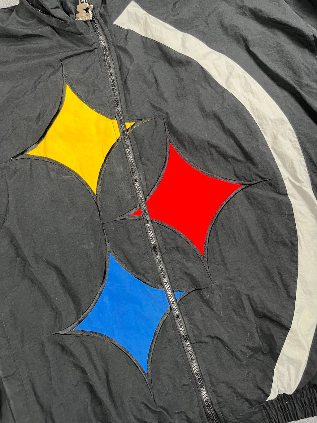 Veste vintage - Veste full zip épaisse big logo brodé NFL Pittsburgh Steelers - Starter (L)