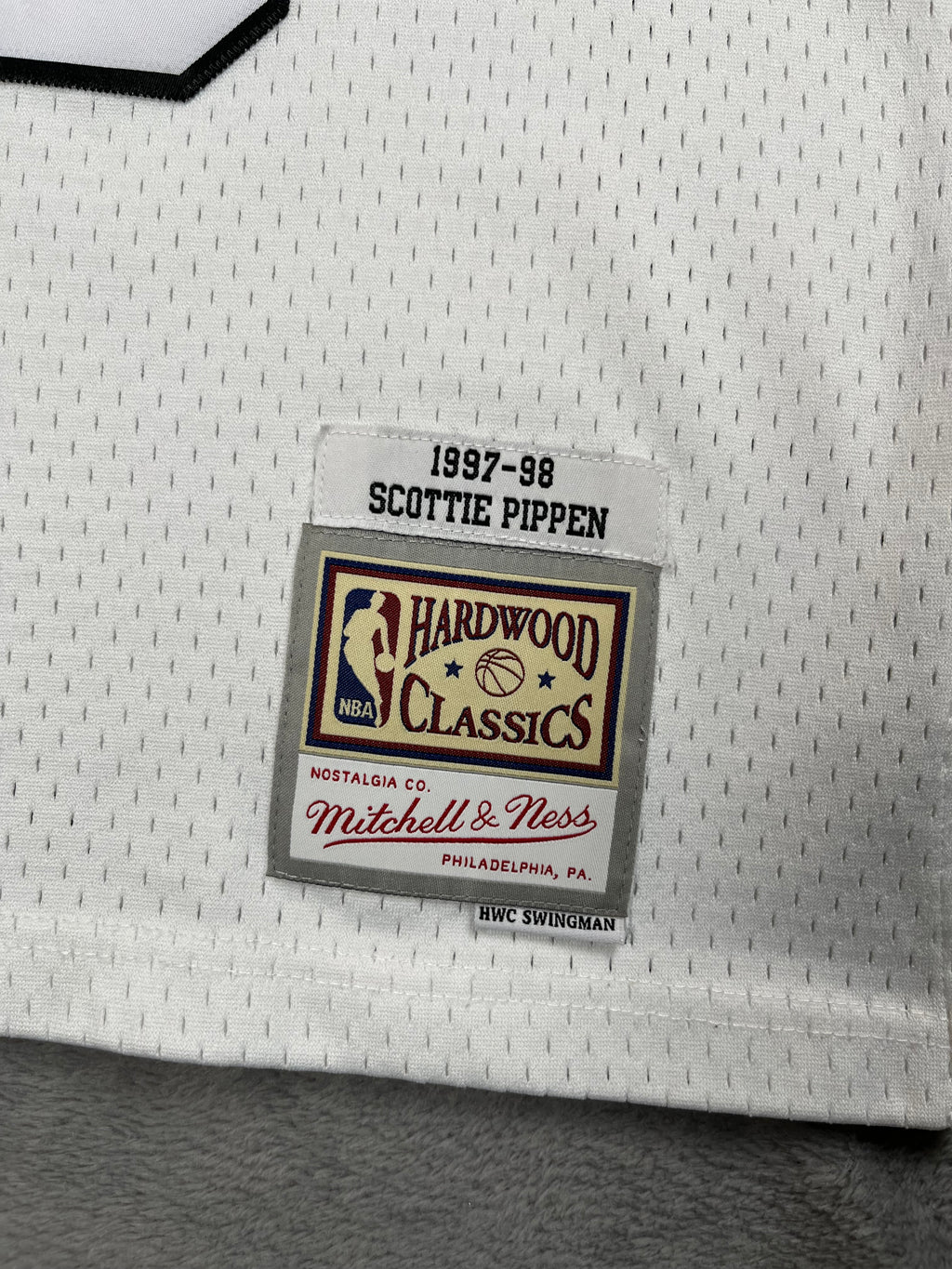 Scottie Pippen #33 - Chicago Bulls Full White - Mitchell & Ness (M) - Maillot NBA Mitchell & Ness