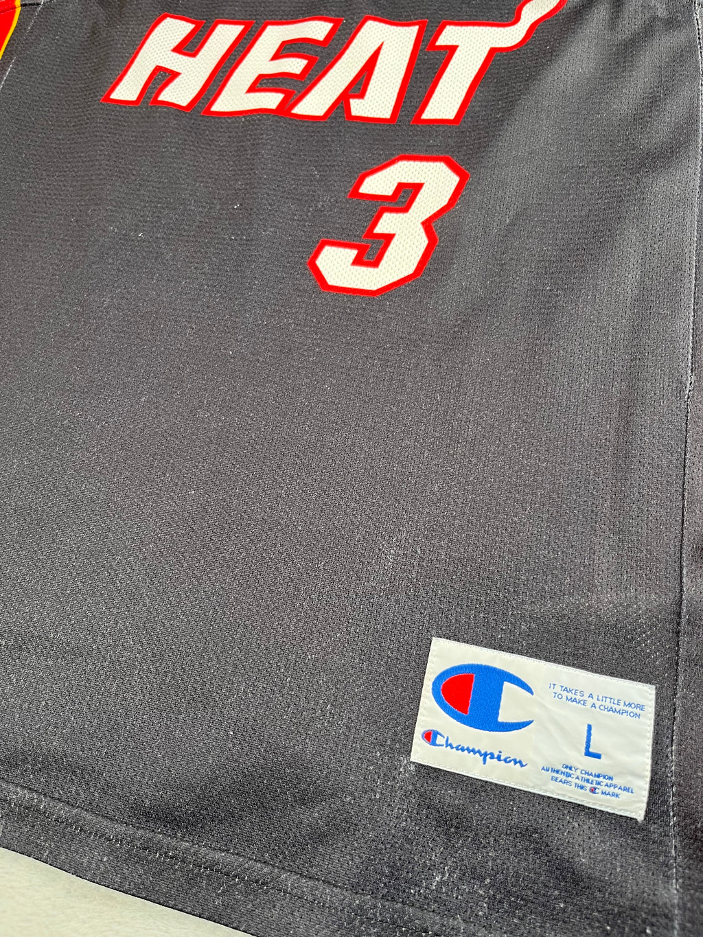 Dwayne Wade #3 - Miami Heat Away 2004-2008 - Champion (L) - Maillot NBA Champion