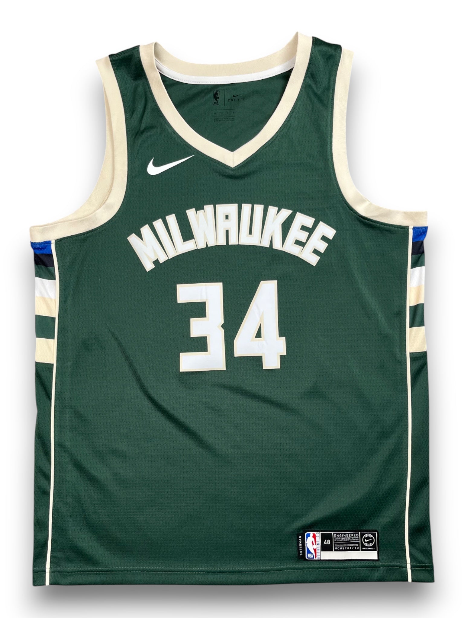 Giannis Antetokounmpo #34 - Milwaukee Bucks Icon 2017-2025 - Nike (L) - Maillot NBA Nike
