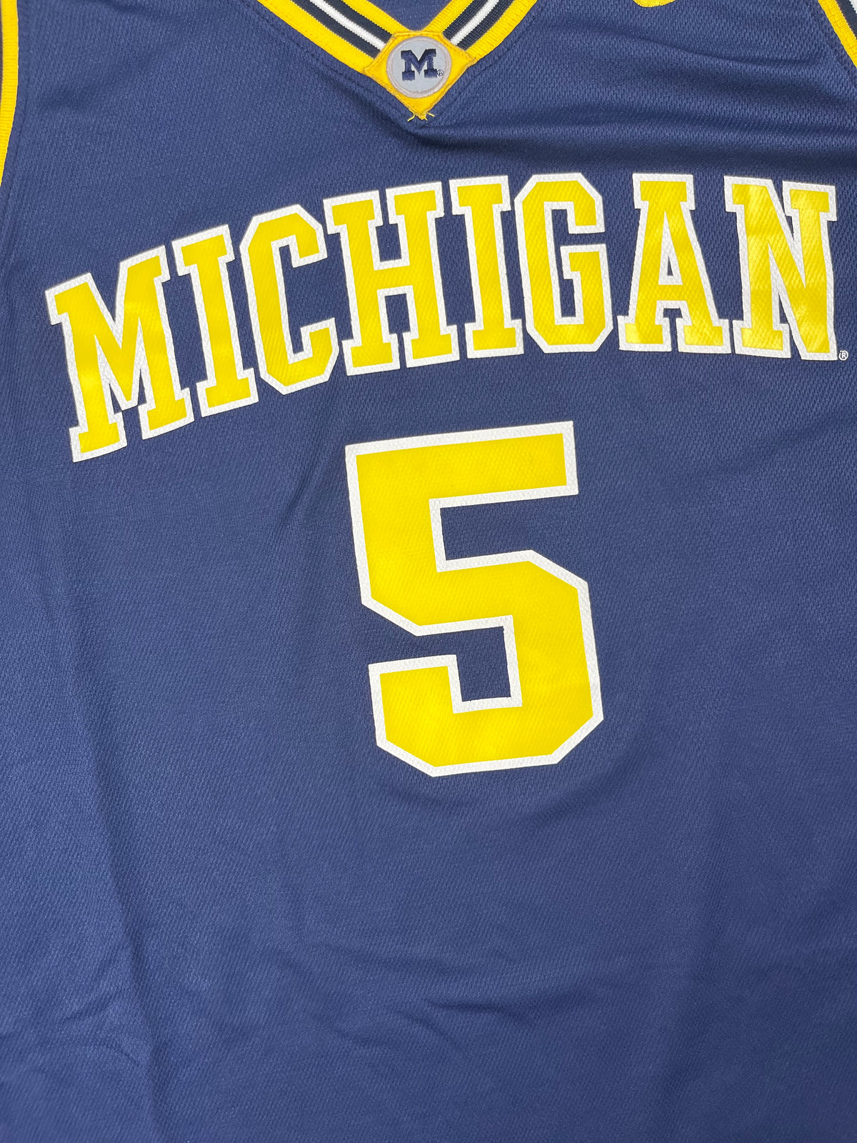 Jalen Rose #5 - Michigan Wolverines 1991-1994 NCAA - Nike (L) - Maillot NBA