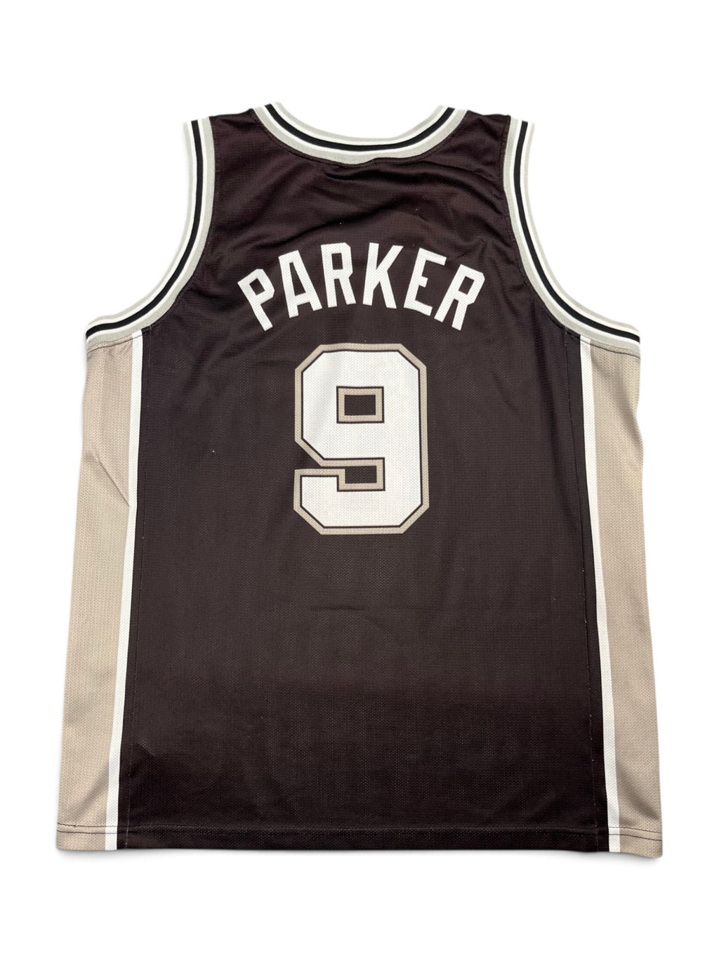 Tony Parker #9 - San Antonio Spurs Away 2002-2010 - Champion (XL) - Maillot NBA