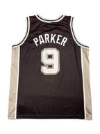 Tony Parker #9 - San Antonio Spurs Away 2002-2010 - Champion (XL) - Maillot NBA