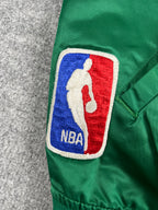 Veste vintage - Bomber teddy satin brodé NBA Boston Celtics - Starter (M)