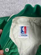Veste vintage - Bomber teddy satin brodé NBA Boston Celtics - Starter (M)
