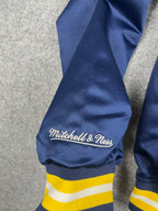 Veste vintage - Bomber teddy satin brodé NCAA Michigan Wolverines- Mitchell & Ness (M)