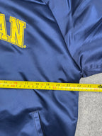 Veste vintage - Bomber teddy satin brodé NCAA Michigan Wolverines- Mitchell & Ness (M)