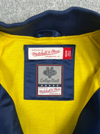 Veste vintage - Bomber teddy satin brodé NCAA Michigan Wolverines- Mitchell & Ness (M)