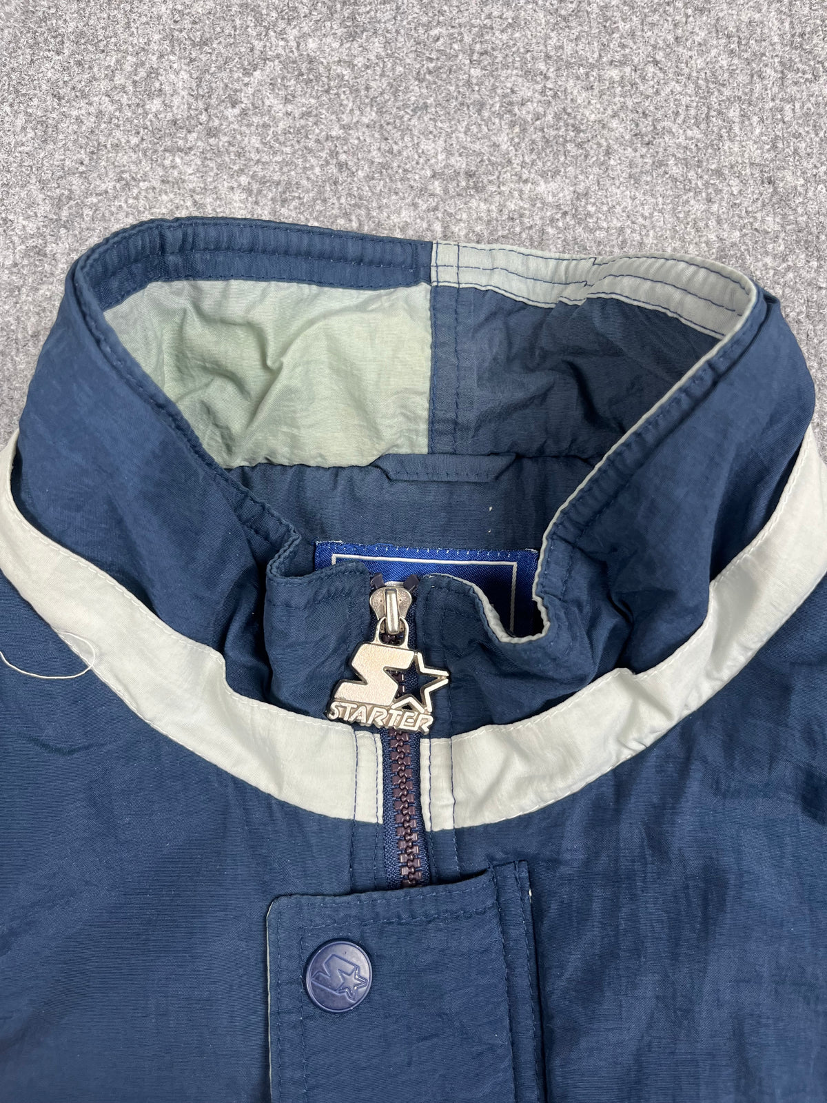 Veste vintage - Veste full zip épaisse logo brodé NCAA Georgetown Bulldogs  - Starter (L)