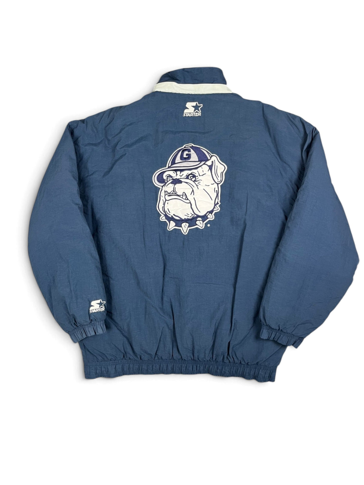Veste vintage - Veste full zip épaisse logo brodé NCAA Georgetown Bulldogs  - Starter (L)