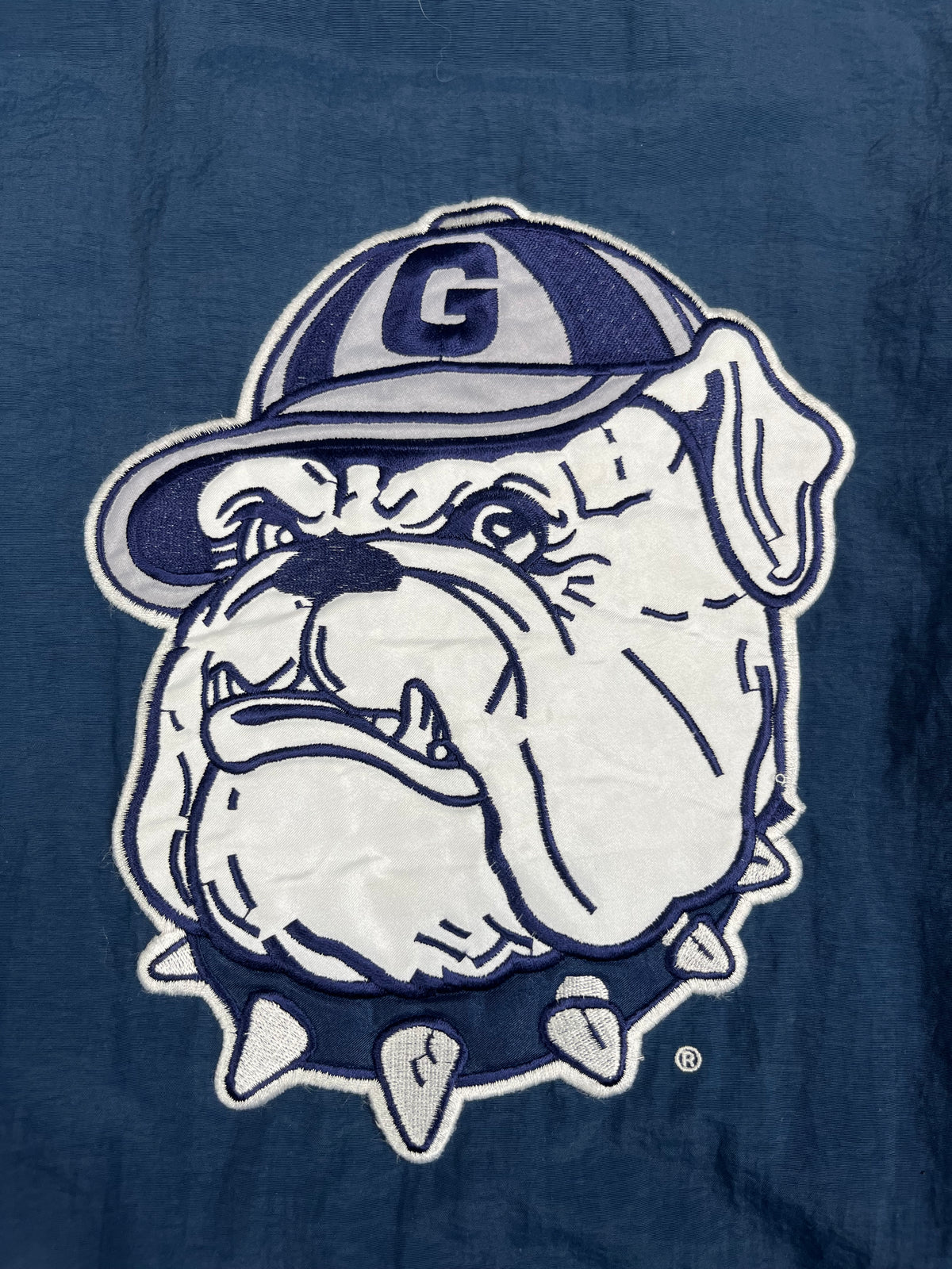 Veste vintage - Veste full zip épaisse logo brodé NCAA Georgetown Bulldogs  - Starter (L)