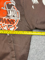 Veste vintage - Bomber teddy graphic NFL Cleveland Browns - Chalk Line (S/M)