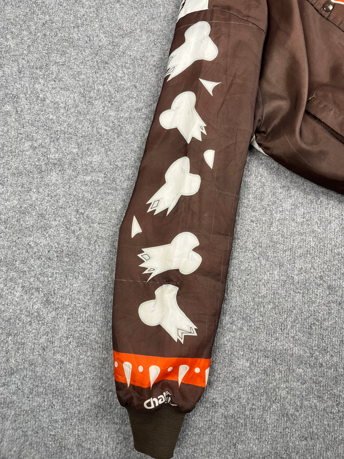 Veste vintage - Bomber teddy graphic NFL Cleveland Browns - Chalk Line (S/M)