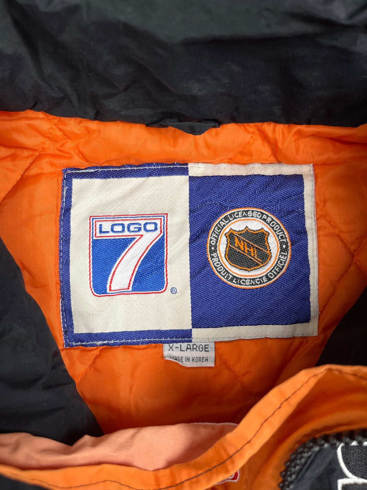 Veste vintage - Veste half zip pull over logo brodé NHL Philadelphie Flyers - Logo 7 (XL)