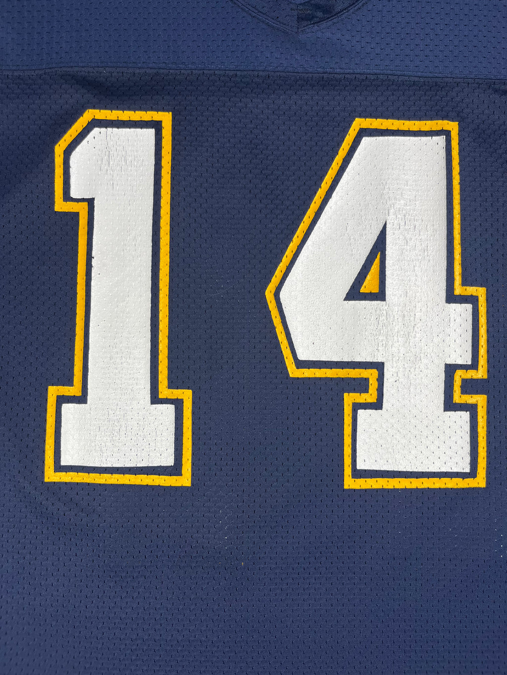 Dan Fouts #14 - San Diego Chargers Home 1974-1987 - Sand-Knit (L) - Maillot NFL