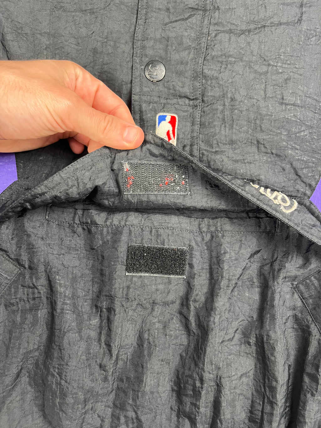 Veste vintage - Veste half zip pullover logo brodé NBA Toronto Raptors - Starter (S/M Femme)