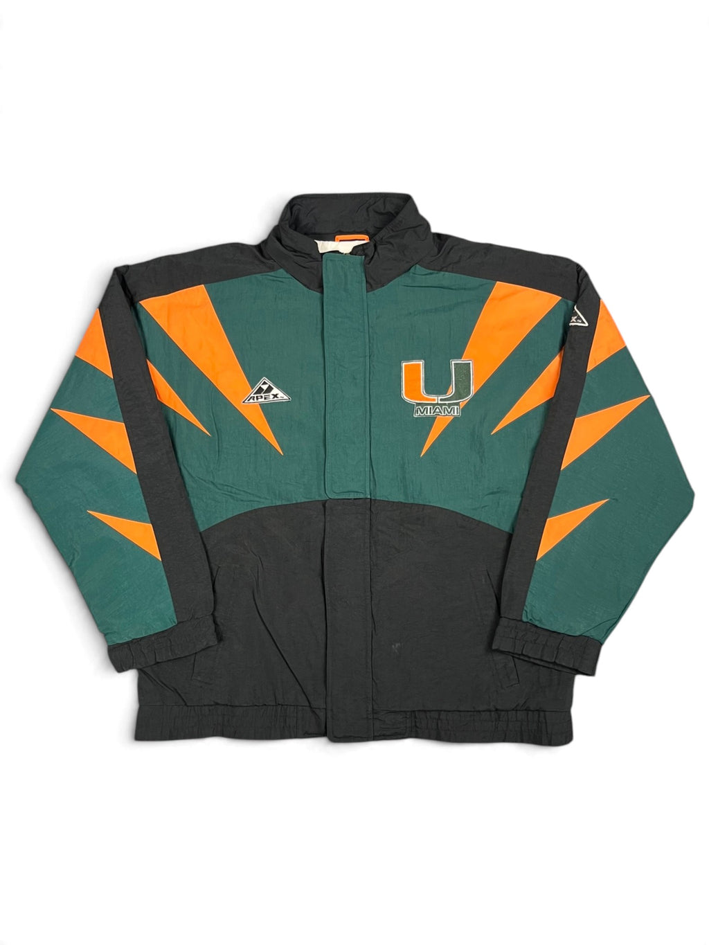 Veste vintage - Doudoune épaisse big logo brodé NCAA Miami Hurricanes - Apex One (L)