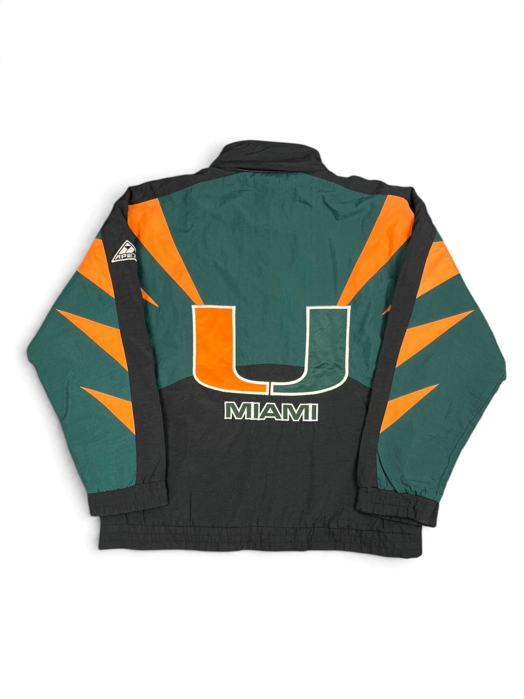 Veste vintage - Doudoune épaisse big logo brodé NCAA Miami Hurricanes - Apex One (L)