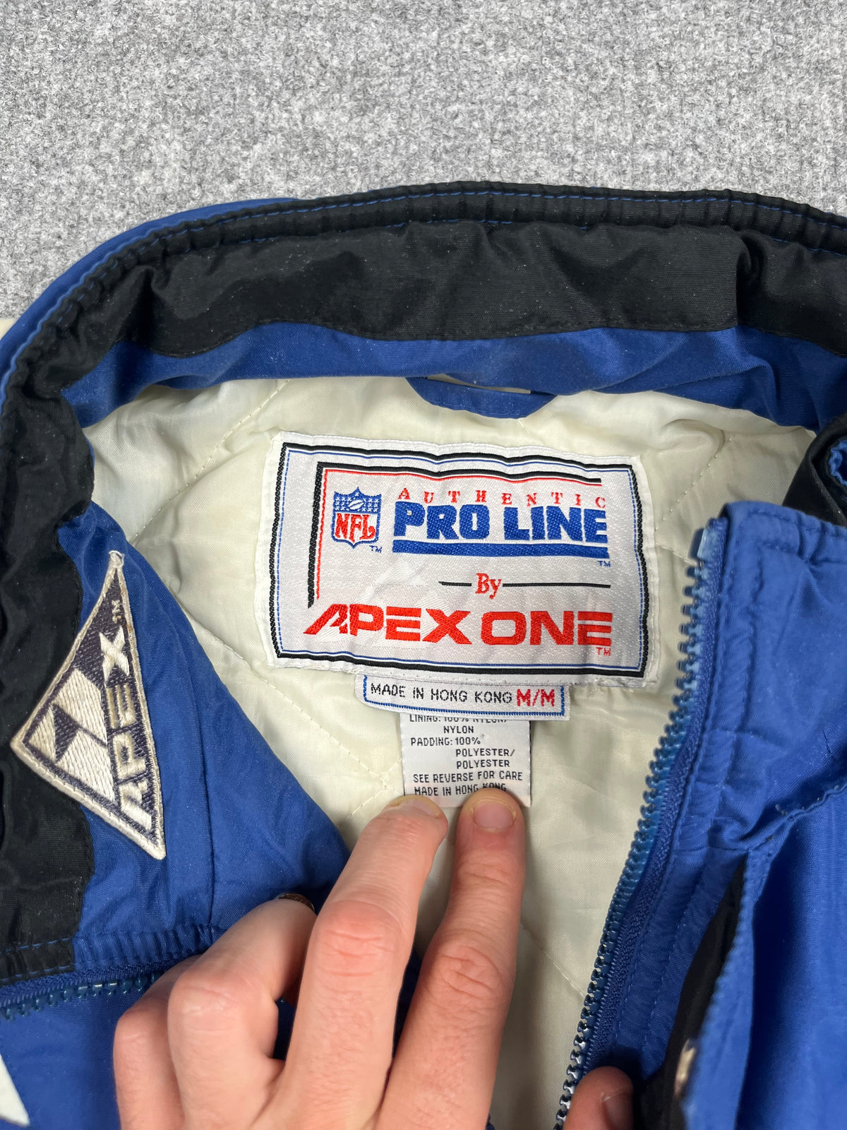 Veste vintage - Doudoune épaisse big logo brodé NFL Dallas Cowboys - Apex One (M)