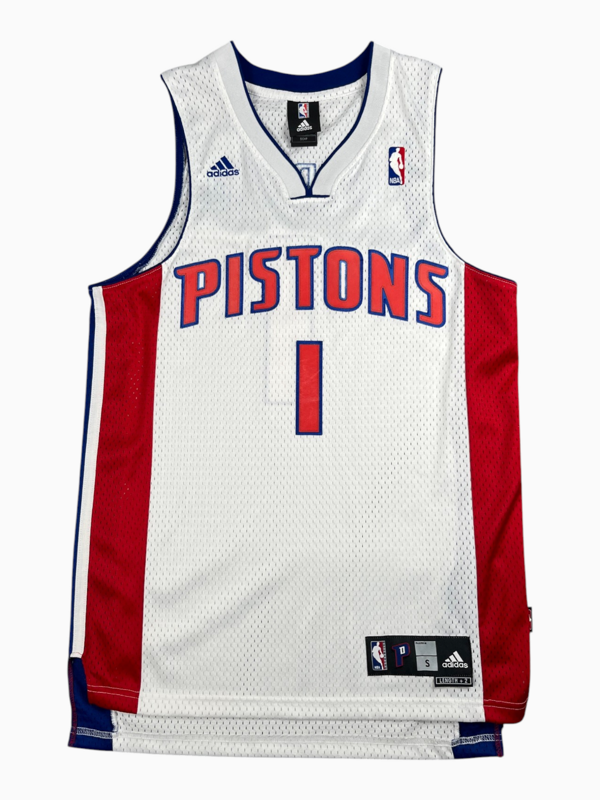 Allen Iverson #1 - Detroit Pistons Home 2008-2009 - Adidas (S) - Maillot NBA